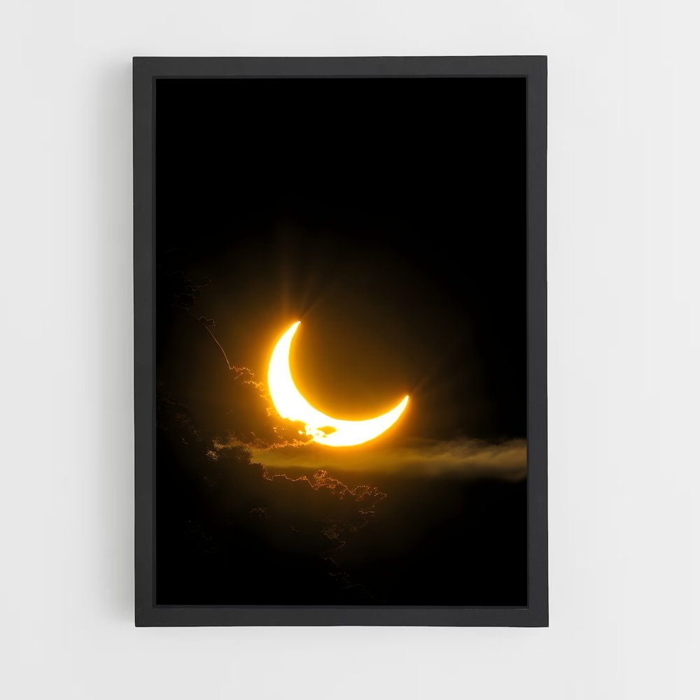 Poster Lune et Soleil – affiche Système solaire (vue 2)